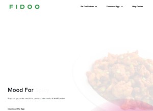 How fidoo.in looks like on a tablet such as an iPad.