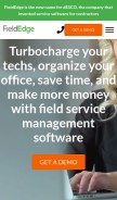 How fieldedge.com looks like on a mobile device such as an iPhone.