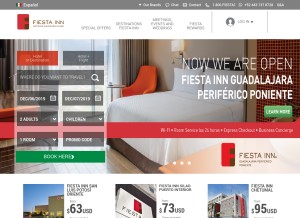 How fiestainn.com looks like on a tablet such as an iPad.