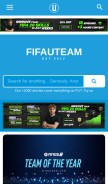 How fifauteam.com looks like on a mobile device such as an iPhone.