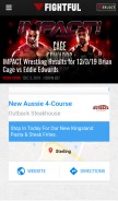 How fightful.com looks like on a mobile device such as an iPhone.