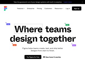How figma.com looks like on a tablet such as an iPad.