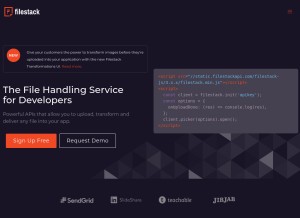 How filepicker.io looks like on a tablet such as an iPad.