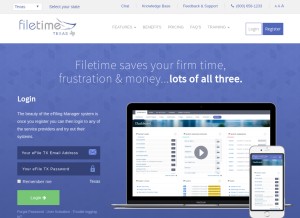 How filetime.com looks like on a tablet such as an iPad.