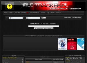 How filetracker.pl looks like on a tablet such as an iPad.