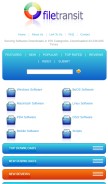 How filetransit.com looks like on a mobile device such as an iPhone.