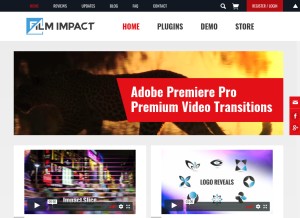 How filmimpact.net looks like on a tablet such as an iPad.