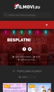 How filmovi.eu looks like on a mobile device such as an iPhone.
