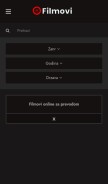 How filmovionlinesaprevodom.com looks like on a mobile device such as an iPhone.