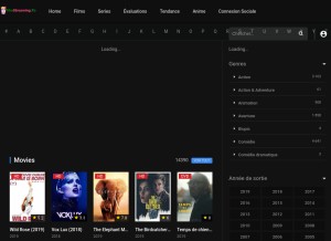 How filmstreaming.to looks like on a tablet such as an iPad.