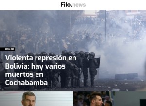 How filo.news looks like on a tablet such as an iPad.