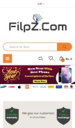 How filpz.com looks like on a mobile device such as an iPhone.