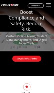 How finalforms.com looks like on a mobile device such as an iPhone.