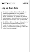 How finanswatch.dk looks like on a mobile device such as an iPhone.