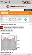 How finanznachrichten.de looks like on a mobile device such as an iPhone.