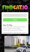 How findcat.io looks like on a mobile device such as an iPhone.