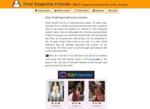 How findchatfriends.com looks like on a tablet such as an iPad.