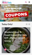 How finddealsdaily.com looks like on a mobile device such as an iPhone.