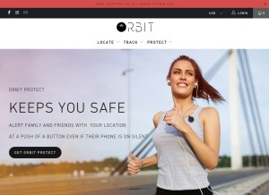 How findorbit.com looks like on a tablet such as an iPad.