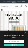How fineartamerica.com looks like on a mobile device such as an iPhone.