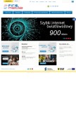 How finemedia.pl looks like on a mobile device such as an iPhone.