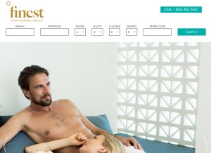 How finestplayamujeres.us looks like on a tablet such as an iPad.