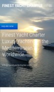 How finestyachtcharter.com looks like on a mobile device such as an iPhone.