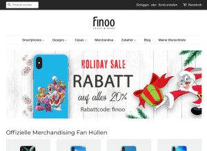 How finoo.de looks like on a tablet such as an iPad.