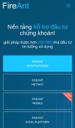 How fireant.vn looks like on a mobile device such as an iPhone.