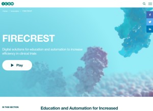 How firecrestclinical.com looks like on a tablet such as an iPad.