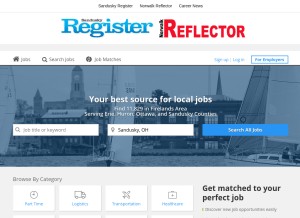 How firelandsareajobs.com looks like on a tablet such as an iPad.