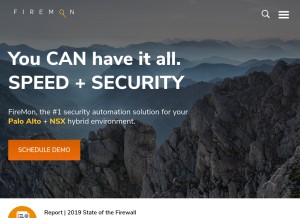 How firemon.com looks like on a tablet such as an iPad.