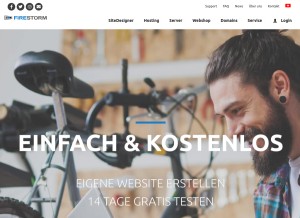 How firestorm.ch looks like on a tablet such as an iPad.