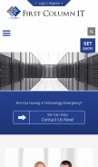 How firstcolumn.com looks like on a mobile device such as an iPhone.