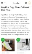 How firstcopyshoes.in looks like on a mobile device such as an iPhone.