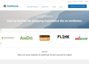 How firstfocus.eu looks like on a tablet such as an iPad.