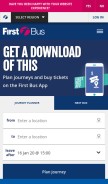 How firstgroup.com looks like on a mobile device such as an iPhone.