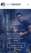 How firstinsight.com looks like on a mobile device such as an iPhone.