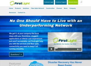 How firstlight.net looks like on a tablet such as an iPad.