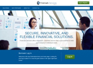How firstmarkservices.com looks like on a tablet such as an iPad.