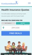 How firstquotehealth.com looks like on a mobile device such as an iPhone.