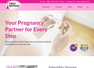 How firstresponse.com looks like on a tablet such as an iPad.