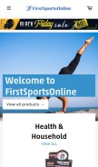 How firstsportsonline.com looks like on a mobile device such as an iPhone.