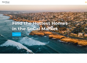 How firstteam.com looks like on a tablet such as an iPad.