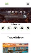 How firsttravelinfo.com looks like on a mobile device such as an iPhone.