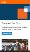 How fiserv.com looks like on a mobile device such as an iPhone.