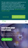 How fisglobal.com looks like on a mobile device such as an iPhone.