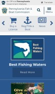How fishandboat.com looks like on a mobile device such as an iPhone.