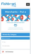 How fishbowlprizes.com looks like on a mobile device such as an iPhone.