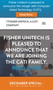 How fisherunitech.com looks like on a mobile device such as an iPhone.